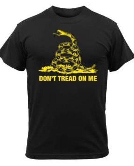 Black Don't Tread on Me T-Shirt