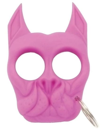 Pink Brutus Dog Self-Defense Keychain