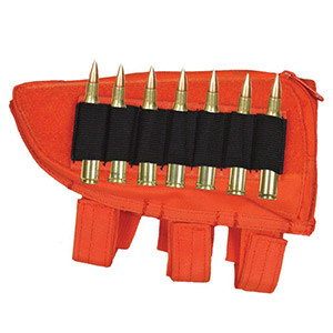 Fox Outdoor Products Butt Stock Cheek Rest Rifle Safety Orange Right