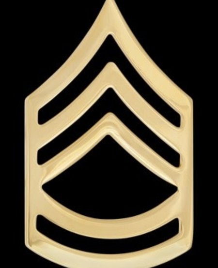 US Army Gold Sergeant First Class Insignia Enlisted Rank (E-7)