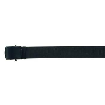 Rothco Black Military Web Belt with Black Buckle