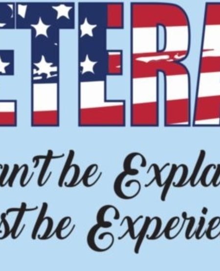 Veteran "Can't be Explained, Must be Experienced" Window Decal