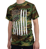 Rothco Woodland Camo US Flag T-Shirt