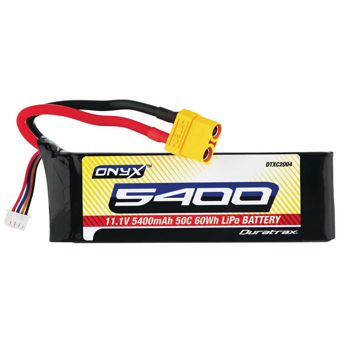 Onyx LiPo Onyx 3S 11.1V 5400mAh 50C Soft Case XT90 dtxc2005