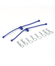 Dubro Products Body Klip Retainers-Blue