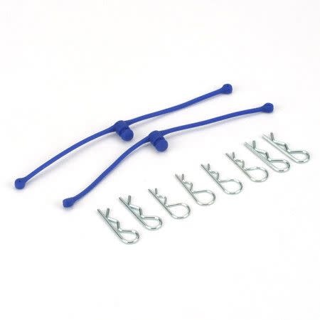 Dubro Products Body Klip Retainers-Blue