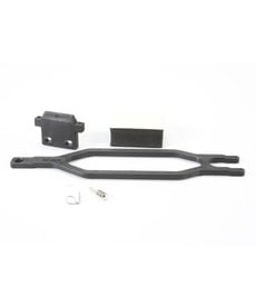 Traxxas Hold down, battery/ hold down retainer/ battery post/ foam spacer/ angled body clip
