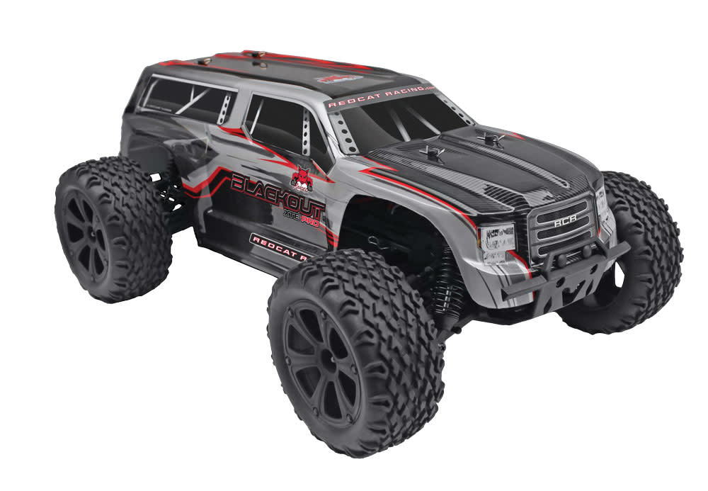 Redcat Racing RER07014 Blackout XTE PRO Brushless 1/10 Scale Electric Monster Truck Silver SUV