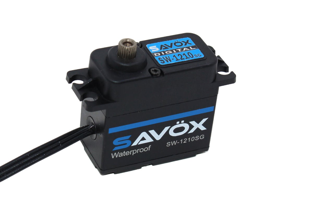 Savox SW-1210SG Waterproof High Voltage Digital Servo 0.13sec / 444.4oz @ 7.4V - Black Edition