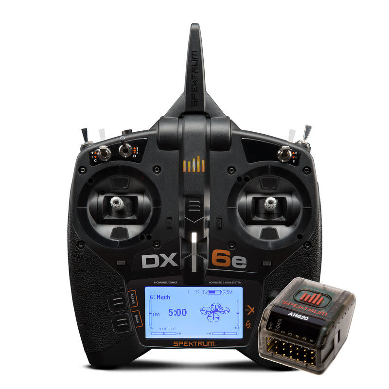 SPM SPM6655 DX6e 6-Channel DSMX Transmitter with AR620