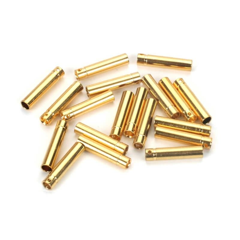 E-Flite Gold Bullet Connector, Female, 4mm (30)