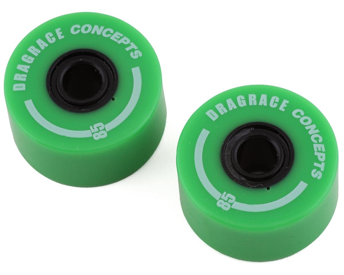 DragRace Concepts 10208.8 DragRace Concepts Big Wheel RC  Wheelie Bar Wheels Fluorescent Green (2)