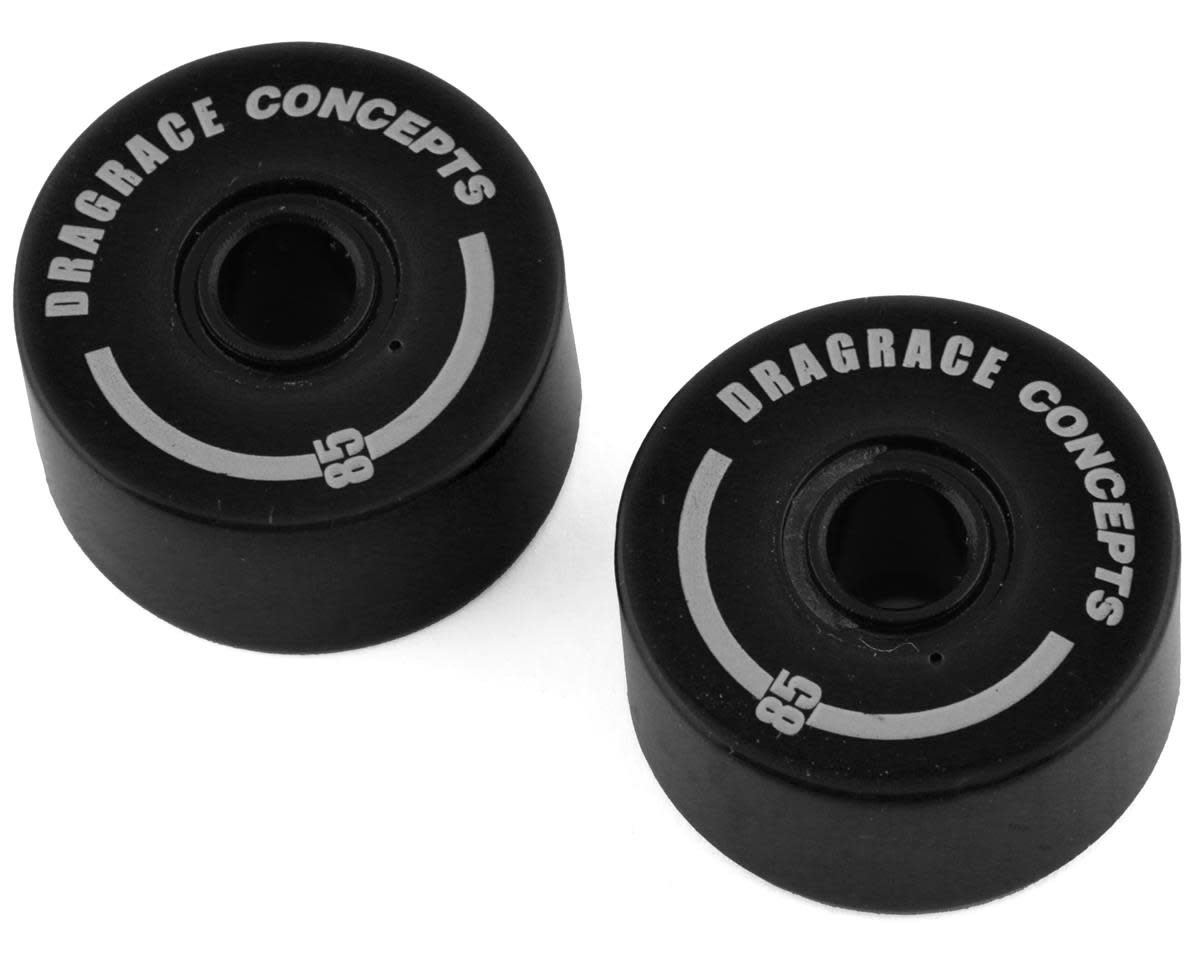 DragRace Concepts 10208.5 DragRace Concepts Big Drag RC Wheel Wheelie Bar Wheels Black (2)
