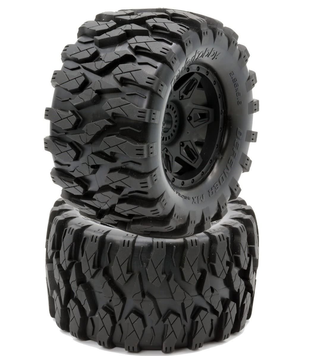 Power Hobby PHT2383 Defender MX Belted All Terrain Tires Mounted 17mm Traxxas Maxx