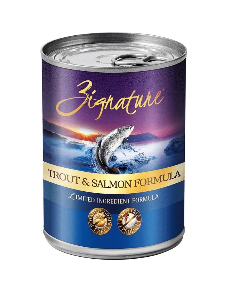 Zignature Zignature Canned Trout & Salmon Dog Food- 13 OZ.