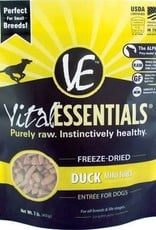 Vital Essentials Vital Essentials Duck Entree Mini Nibs Grain-Free Freeze-Dried Dog Food 1 LB