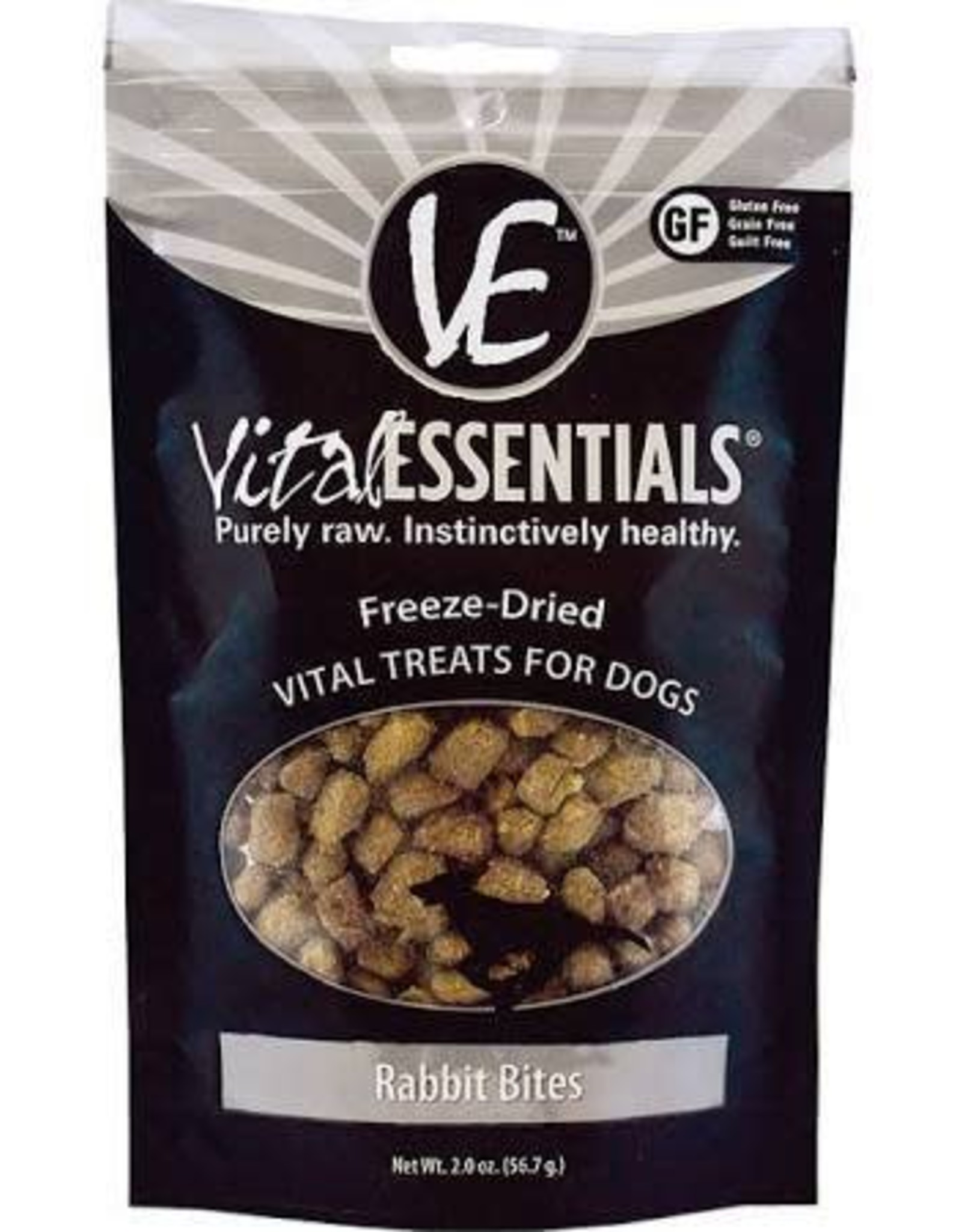 Vital Essentials Vital Essentials Rabbit Bites Freeze-Dried Dog Treats 2 oz