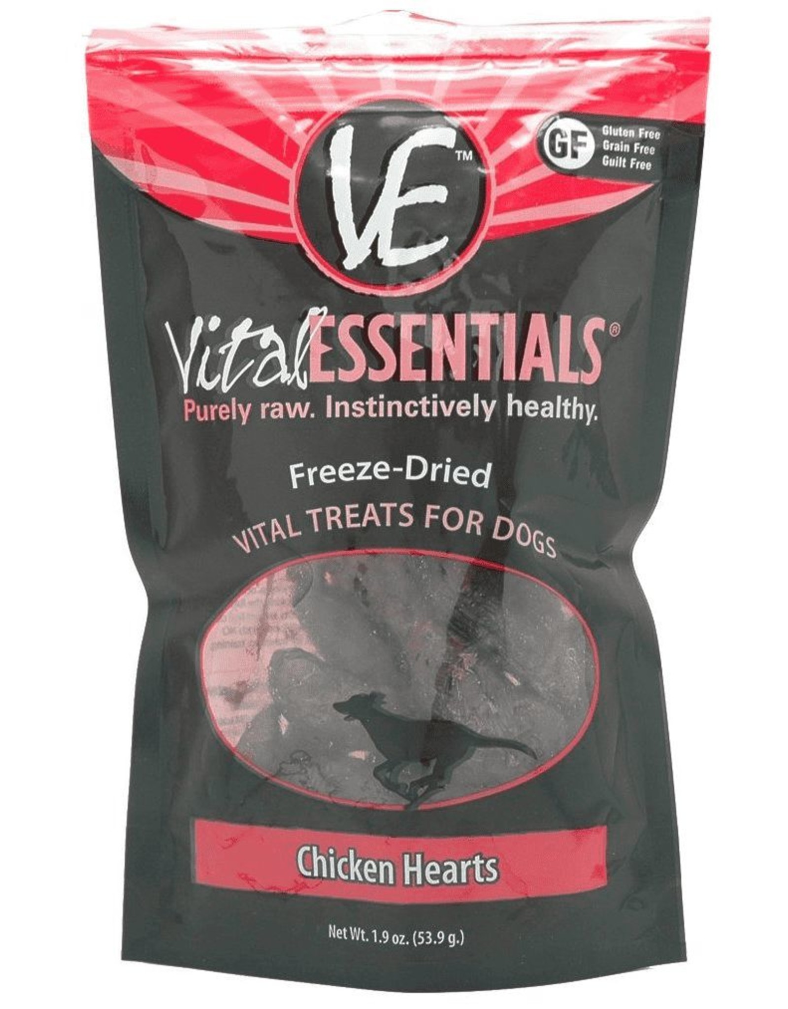 Vital Essentials Vital Essentials Freeze Dried Chicken Hearts Dog Treats 1.9 oz Bag