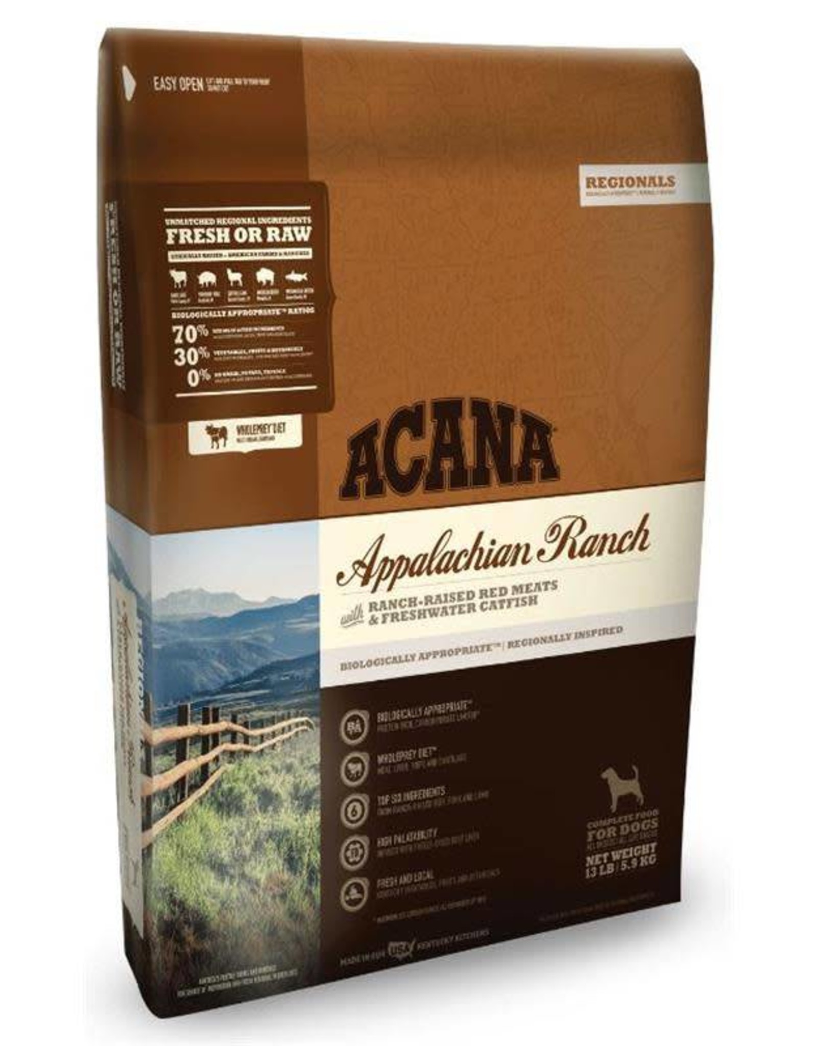 Acana Acana Regionals Appalachian Ranch raised Red meat/ fresh water Catfish Dry Dog Food-