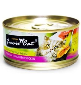 Fussie Cat Fussie Premium Tuna with Chicken Formula in Aspic Grain-Free Canned Cat Food 2.82 oz.