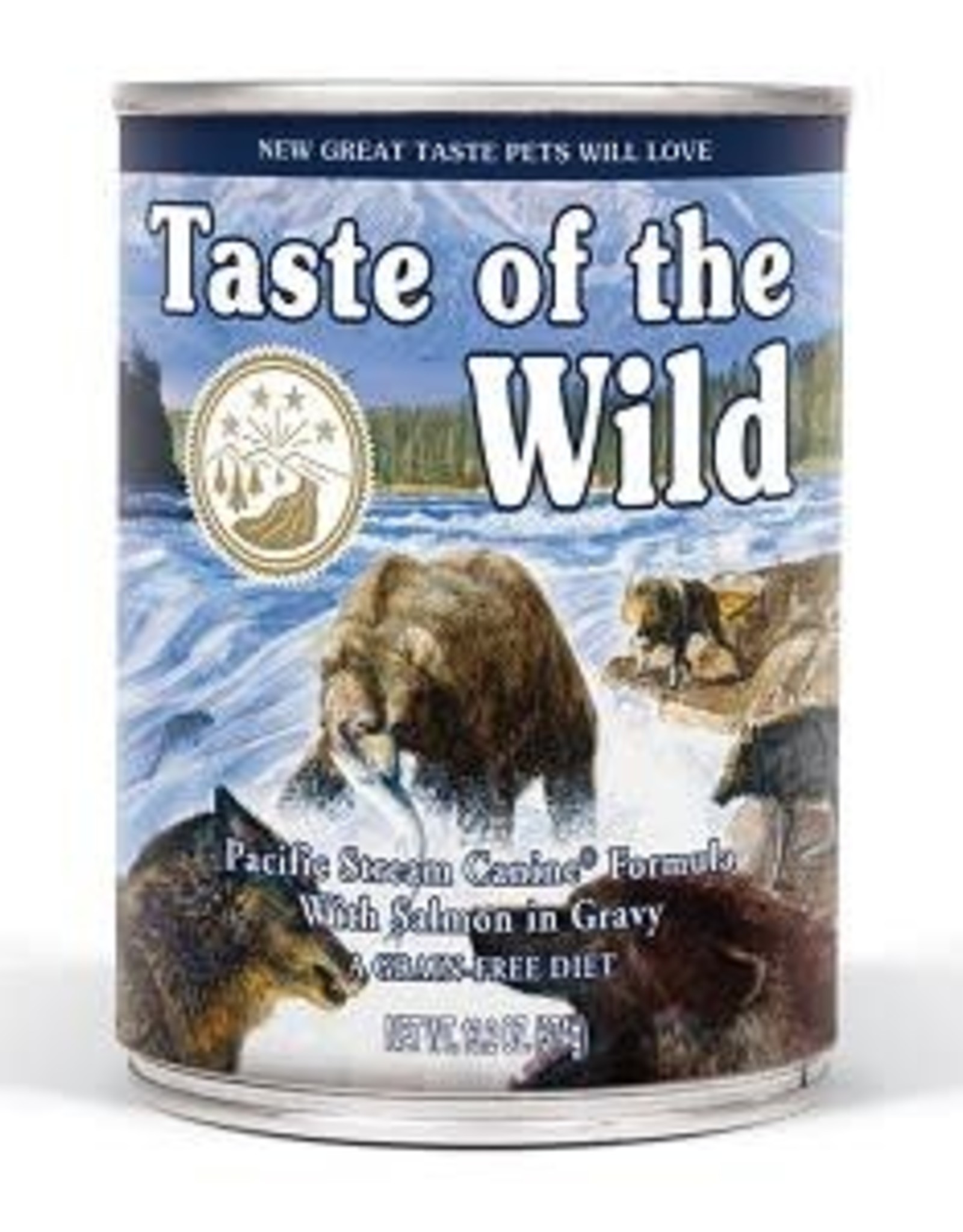 Taste Of The Wild Taste of the Wild Pacific Stream Grain-Free Wet Canned Dog Food with Smoked Salmon 13.2 oz