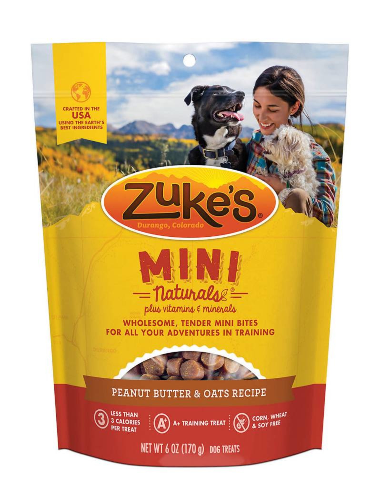 Zuke's Zuke's Mini Naturals Peanut Butter & Oats Recipe Dog Treats 6 oz