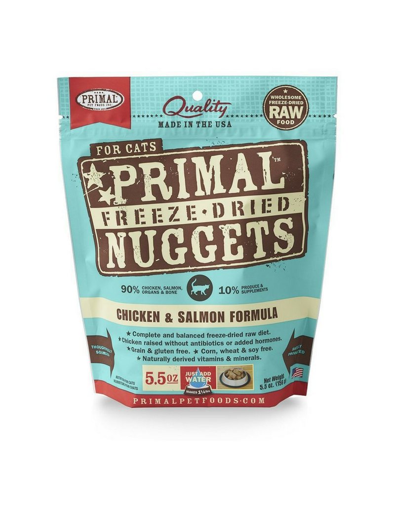 Primal Primal Chicken & Salmon Formula Nuggets Grain-Free Raw Freeze-Dried Cat Food