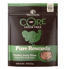 Wellness Wellness CORE Pure Rewards Grain-Free Turkey Jerky Bites Dog Treats- 4 oz. Bag
