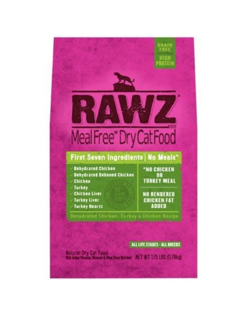 Rawz Rawz Meal Grain-Free Chicken & Turkey All Stages Dry Cat Food- 1.75 lb