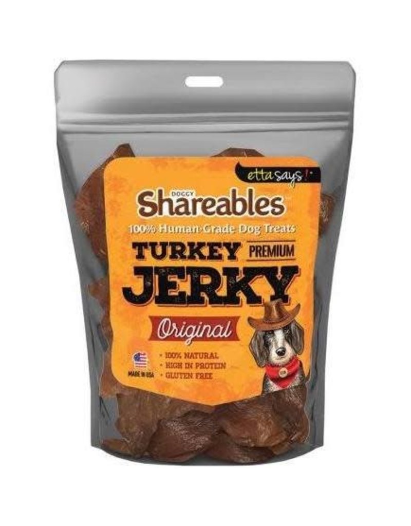 Etta Says Etta Says Shareables Human-Grade Turkey Jerky Dog Treats- 2.85 oz. Bag