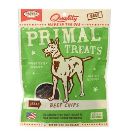 Primal Primal Beef Chips Jerky Dog Treats 3 oz