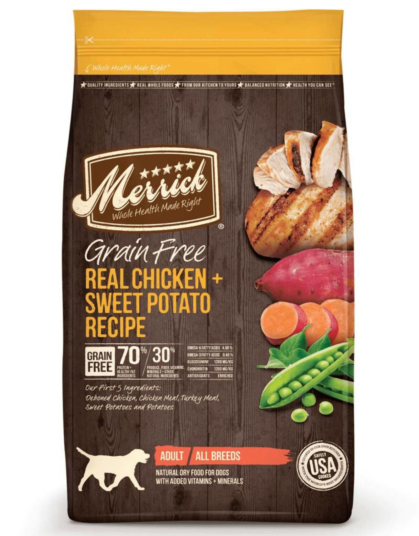 Merrick Merrick Grain-Free Real Chicken + Sweet Potato Recipe Dry Dog Food- 4 lb.