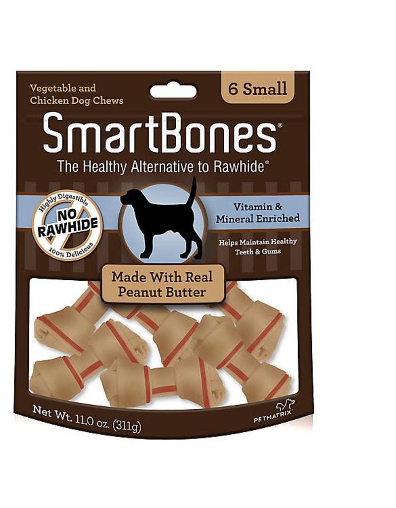 Smart Bones SmartBones Small Dog 6 Pack Peanut Butter Treats