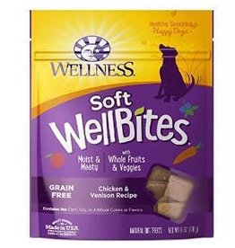 Wellness Wellness WellBites Chicken & Venison Recipe Soft & Chewy Dog Treats- 6 oz. Bag