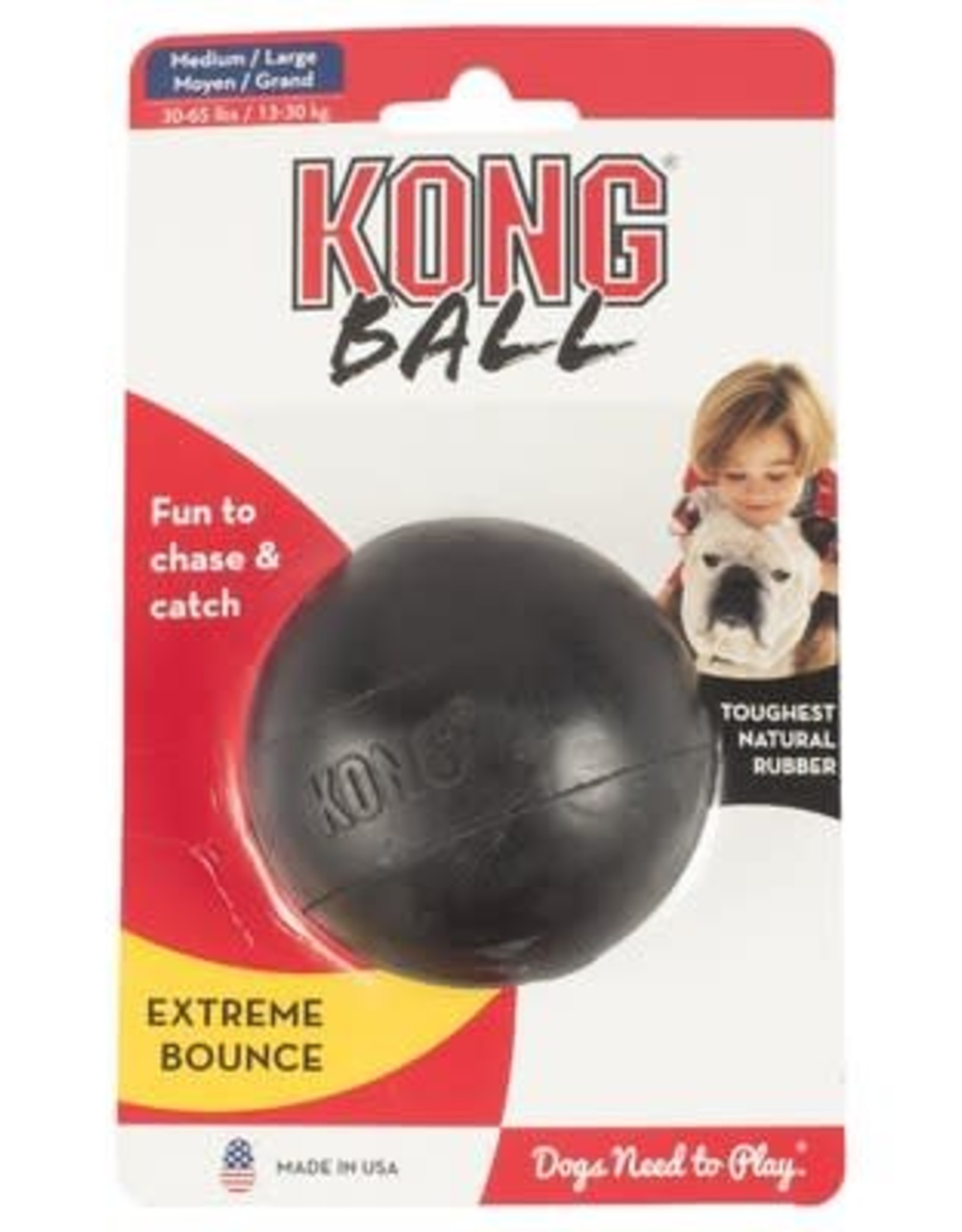 Kong KONG Extreme Ball Dog Toy Medium/Large black