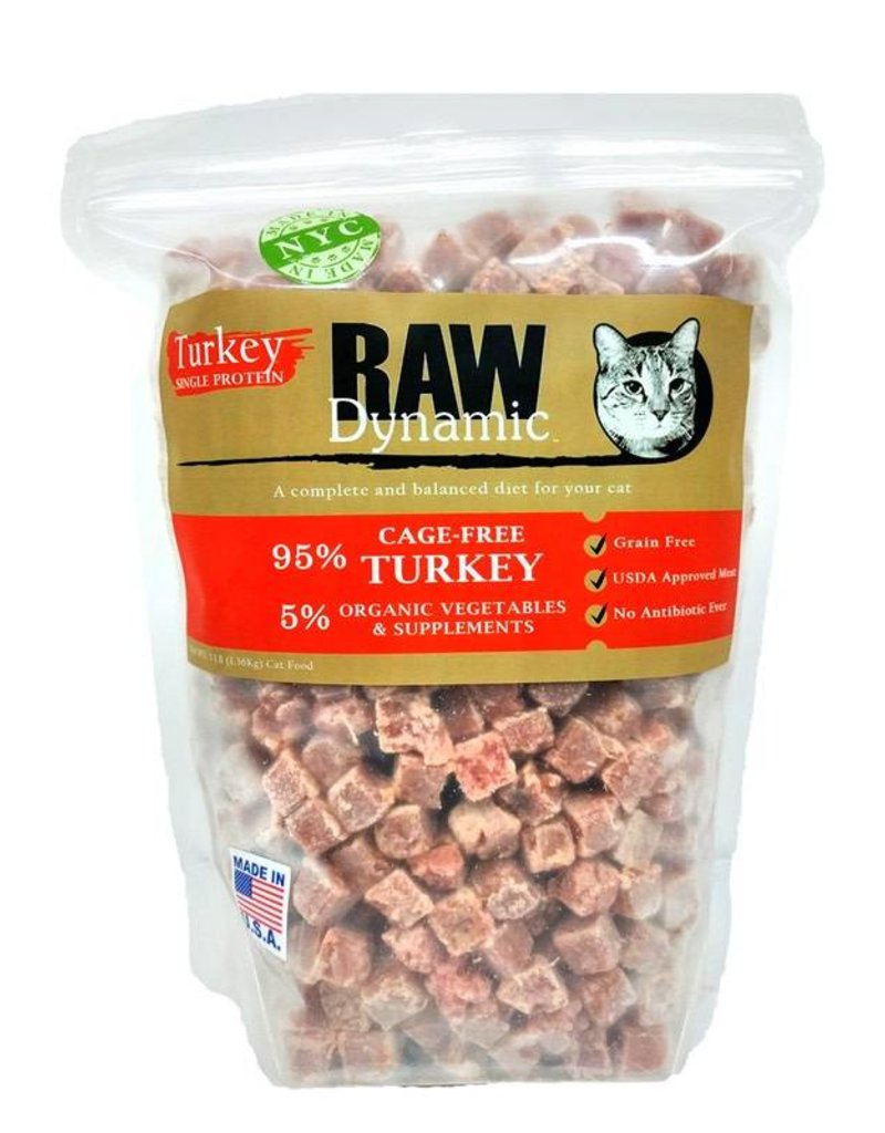 Raw Dynamic Raw Dynamic Cat Food Frozen Turkey