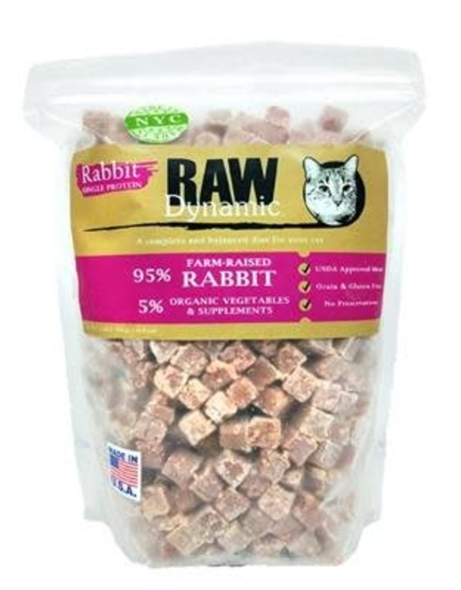 Raw Dynamic Raw Dynamic  Cat Food Frozen Rabbit