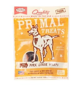 Primal Primal Pork Liver Snaps Dry Roasted Dog Treats- 4.25 oz