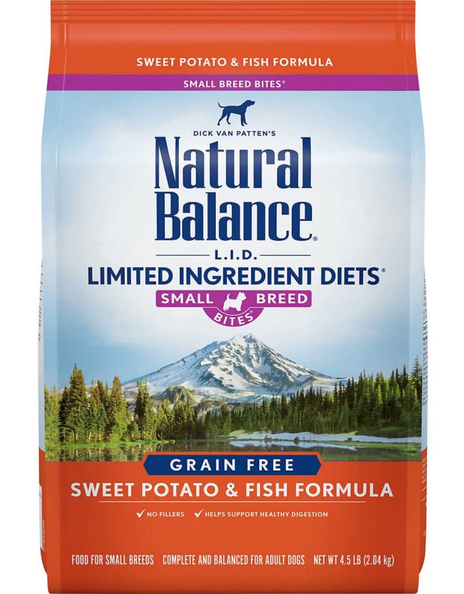 Natural Balance Natural Balance Limited Ingredient Diets Sweet Potato & Fish Formula Small Breed Bites Grain-Free Dry Dog Food- 4.5 lb. 