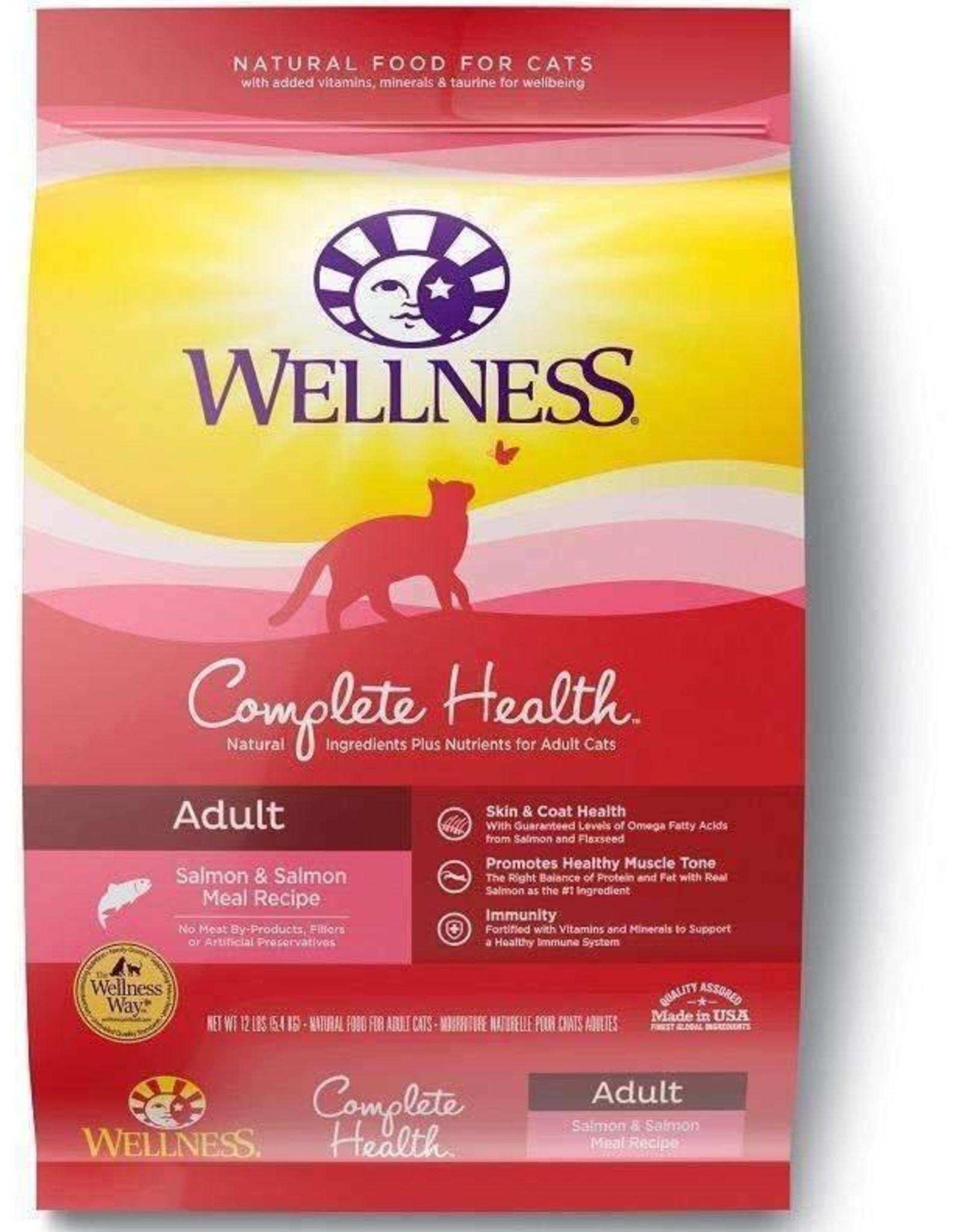 Wellness Wellness Complete Health Adult Health Salmon & Salmon Meal Recipe Dry Cat Food- 6 LB.