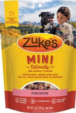 Zuke's Zuke's Mini Naturals Pork Recipe Dog Treats- 6 OZ. Bag