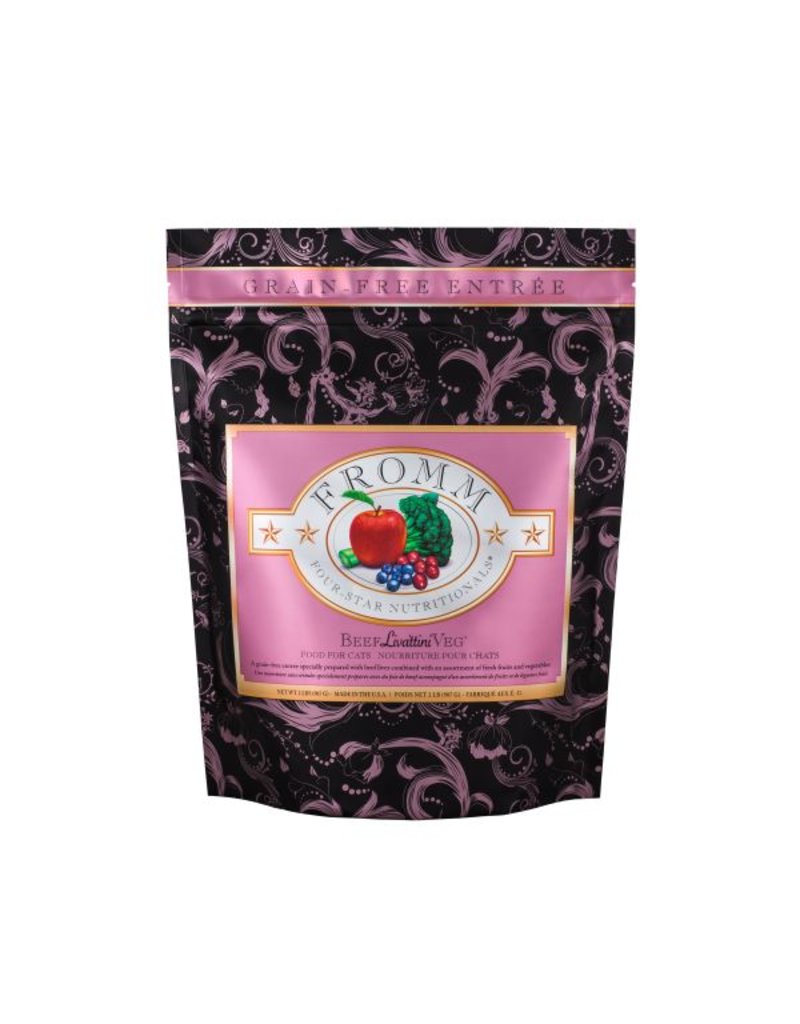 Fromm Fromm Four Star Grain Free Beef Liver, Fresh Fruits & Vegetables Dry Cat Food 2 lb