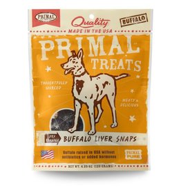 Primal Primal Buffalo Liver Snaps Dog Treats 4.25 oz.