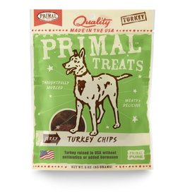 Primal Primal Dog -Turkey Chips Jerky Dog Treats 3 oz