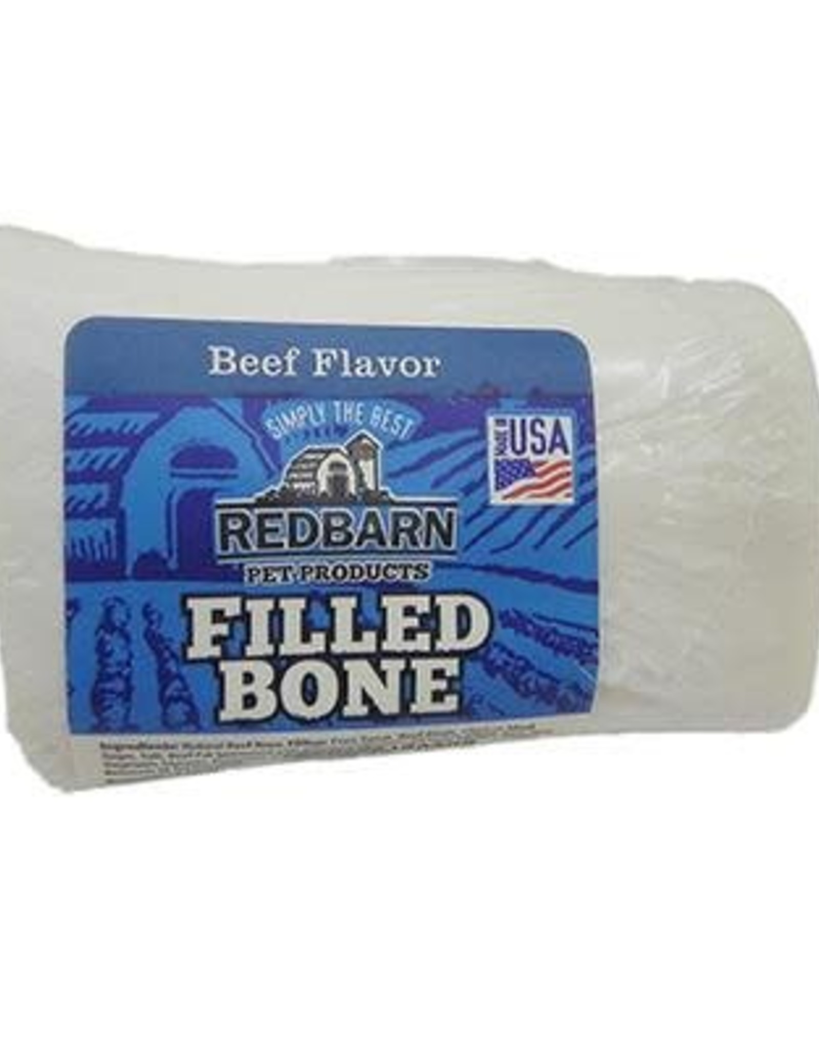 Redbarn Small Beef Filled Bones Dog Treats- 1 count  3"