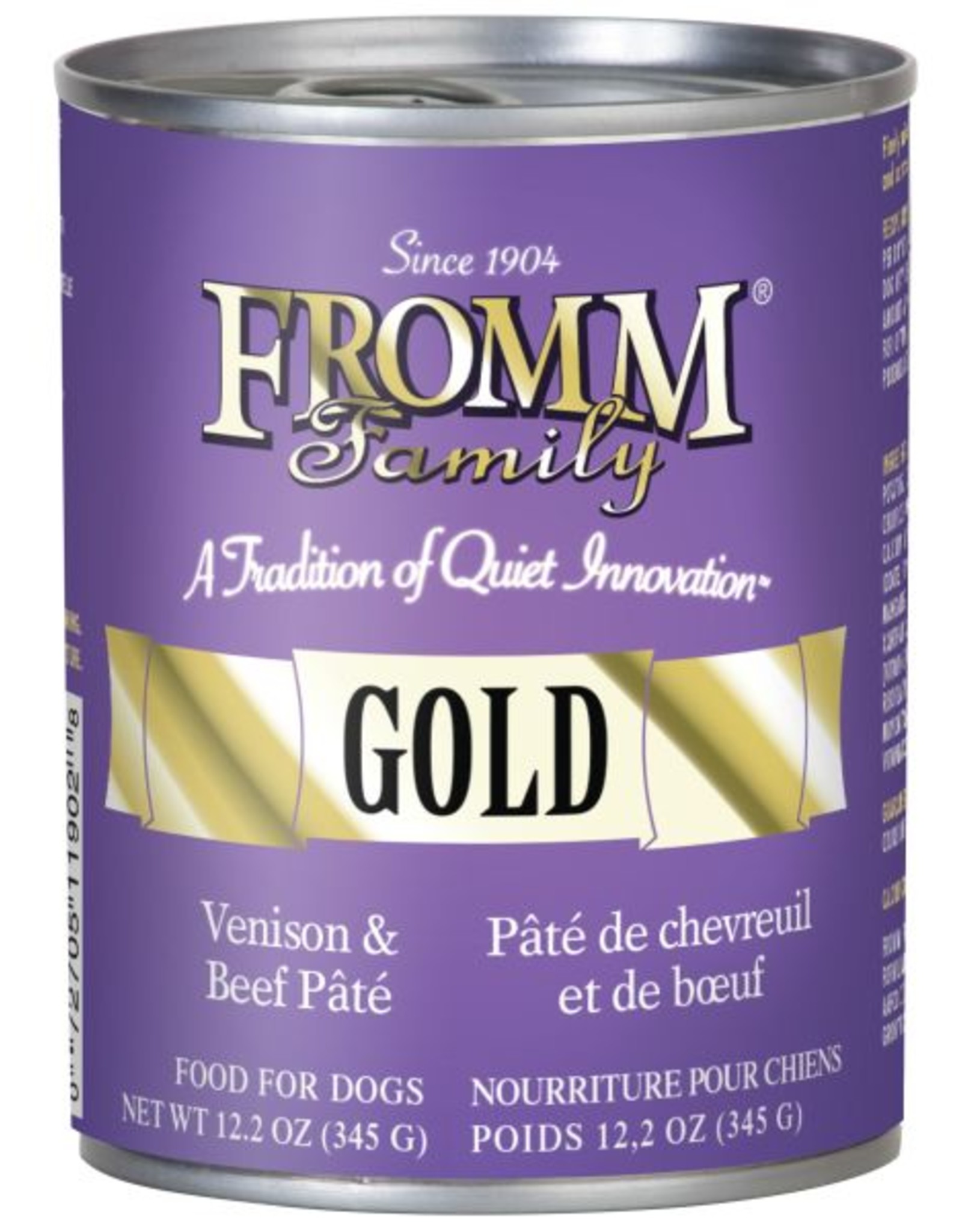 Fromm Fromm Gold Venison & Beef Pate Canned Dog Food