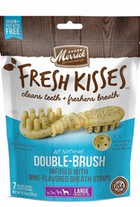 Merrick Merrick Fresh Kisses Double-Brush Mint Breath Strips Large Grain-Free Dental Dog Treats