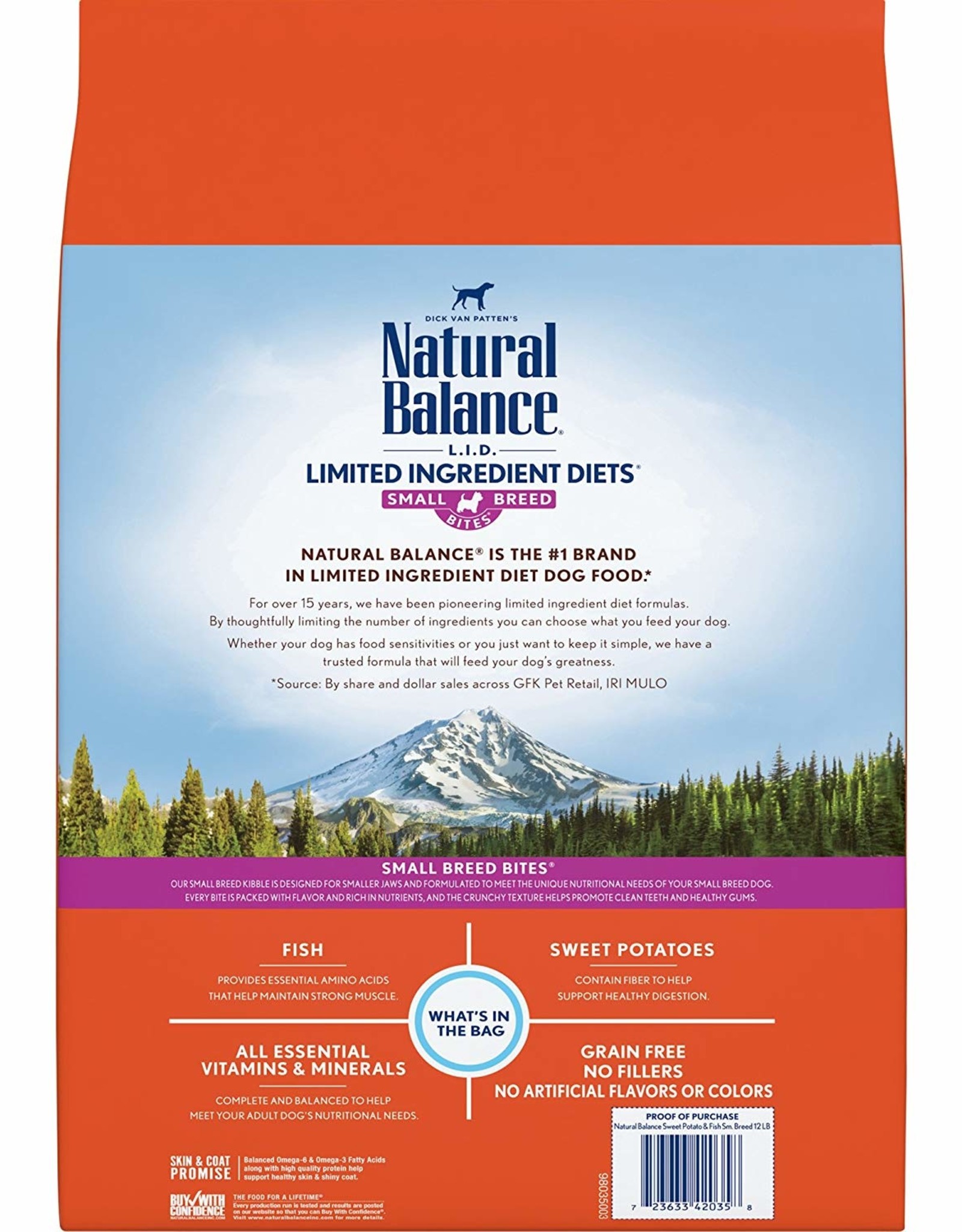 Natural Balance Natural Balance L.I.D. Limited Ingredient Diets Sweet Potato & Fish Formula Grain-Free Dry Dog Food 12 lb