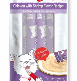Inaba Inaba Churu Grain-Free Chicken with Shrimp Flavor Puree Lickable Cat Treat