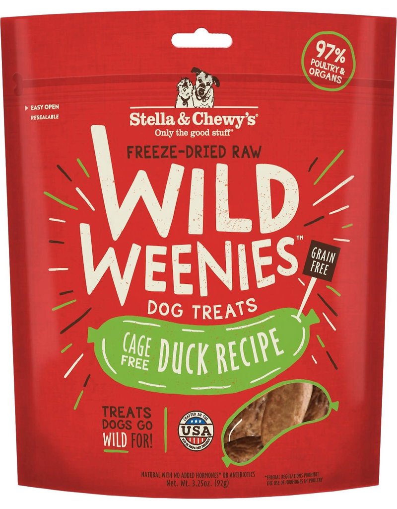 Stella & Chewy's STELLA & CHEWY'S DOG FREEZE-DRIED WEENIE DUCK 3.25OZ